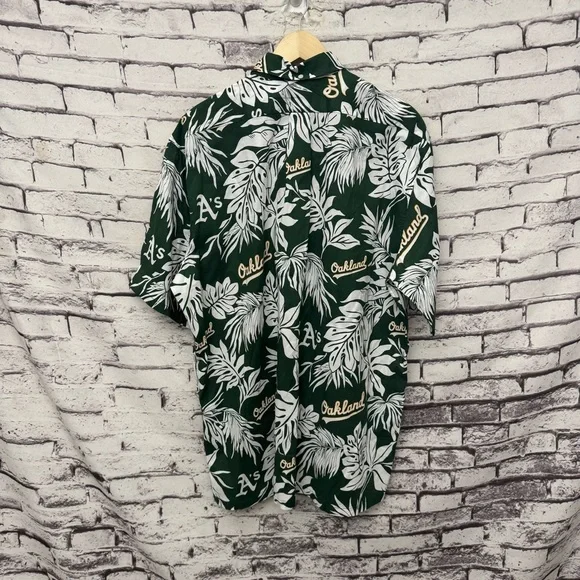 Reyn Spooner Oakland Athletics Aloha Button-Down Shirt SZ XXL MLB
